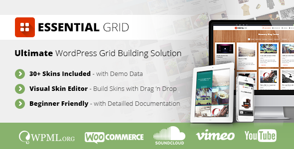 Essential Grid – The Smartest WordPress Gallery Plugin for Stunning Visuals (v3.1.9.2)