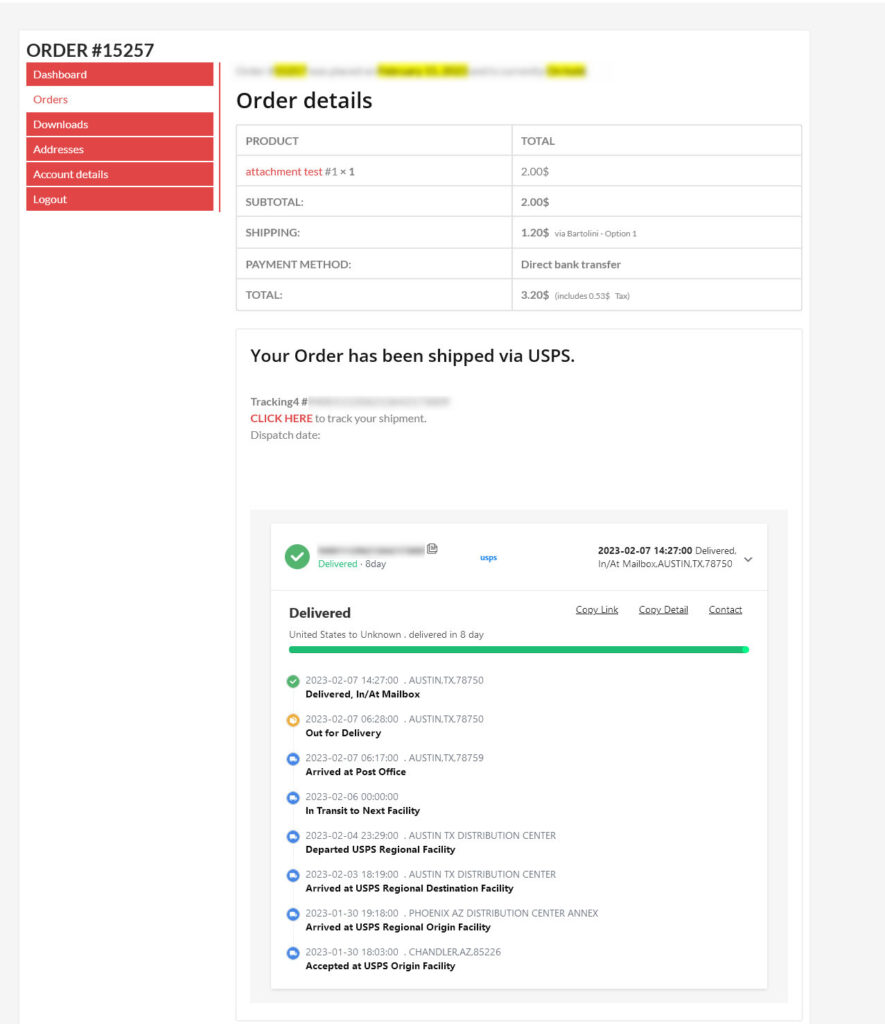 WooCommerce Shipping Tracking 42.2 – Real-Time Order Tracking for Your Store 2 WooCommerce Shipping Tracking 42.2 – Real-Time Order Tracking for Your Store