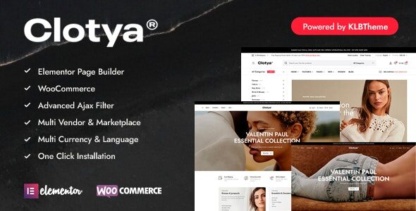 Clotya 1.4.1 – Boost Sales with This Responsive WooCommerce Fashion Theme
