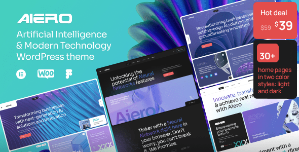 Aiero 2.1 – The Ultimate AI Agency & Tech WordPress Theme for 2025