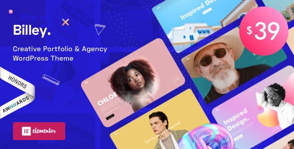 Billey 2.1.4 – Creative Portfolio & Agency Elementor WordPress Theme