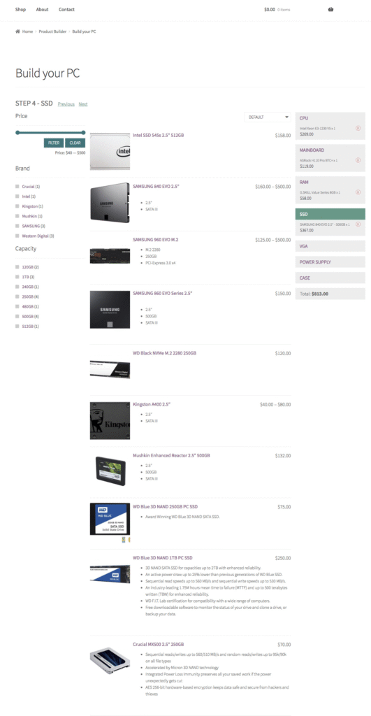 WooCommerce Product Builder 2.3.4 – Custom PC Builder – Product Configurator